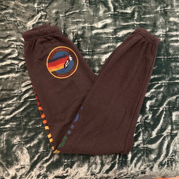 AVIATOR NATION SWEATPANTS - CHARCOAL - SMALL - NWT - Picture 4 of 6